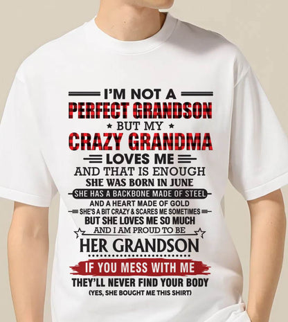 JUNE - I’M NOT PERFECT, BUT MY CRAZY GRANDMA LOVES ME - FROM GRANDMA - TLEE06 (SKU26T-01131-06)