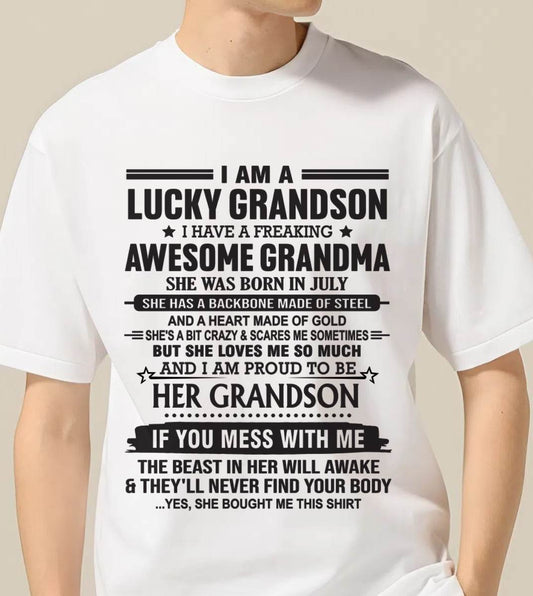 JULY - GRANDSON OF A STRONG & LOVING GRANDMA - FROM GRANDMA - TLEE07 (SKU11-154-07)