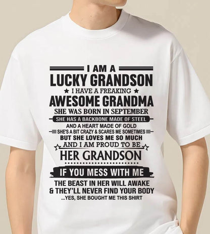 SEPTEMBER - GRANDSON OF A STRONG & LOVING GRANDMA - FROM GRANDMA - TLEE09 (SKU11-154-09)