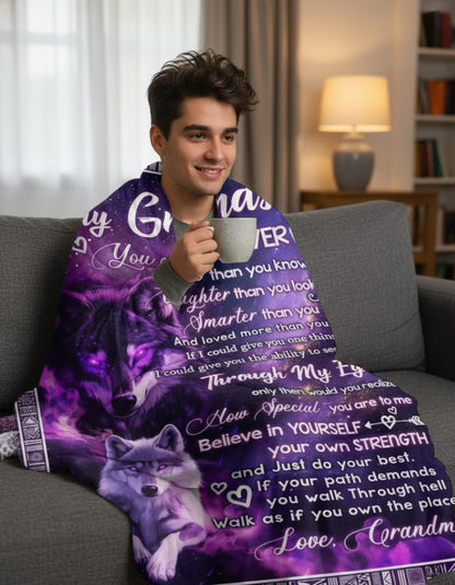 Special Gift For Your Grandson Blanket - From Grandma06