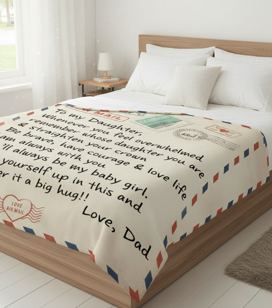 Special Gift For Your Daughter Blanket - From Dad07