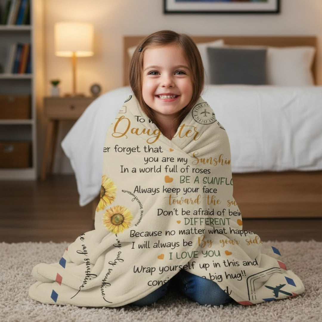 Special Gift For Your Daughter Blanket - From Dad06