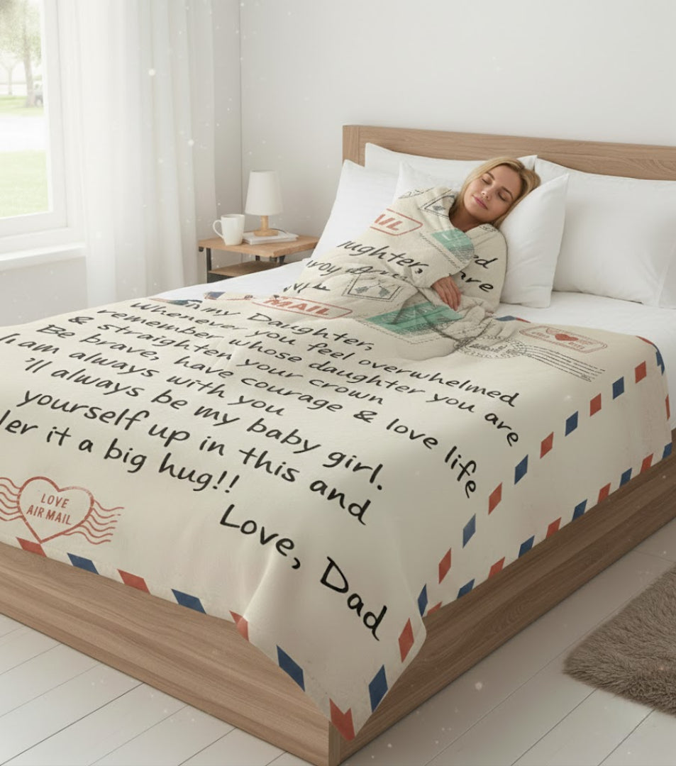 Special Gift For Your Daughter Blanket - From Dad07