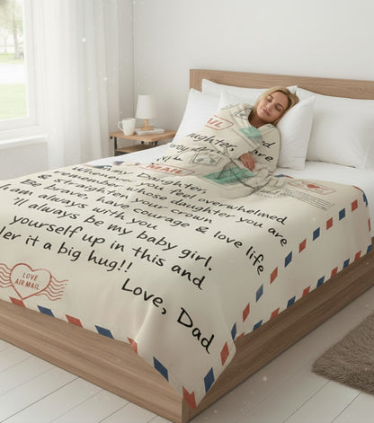 Special Gift For Your Daughter Blanket - From Dad07