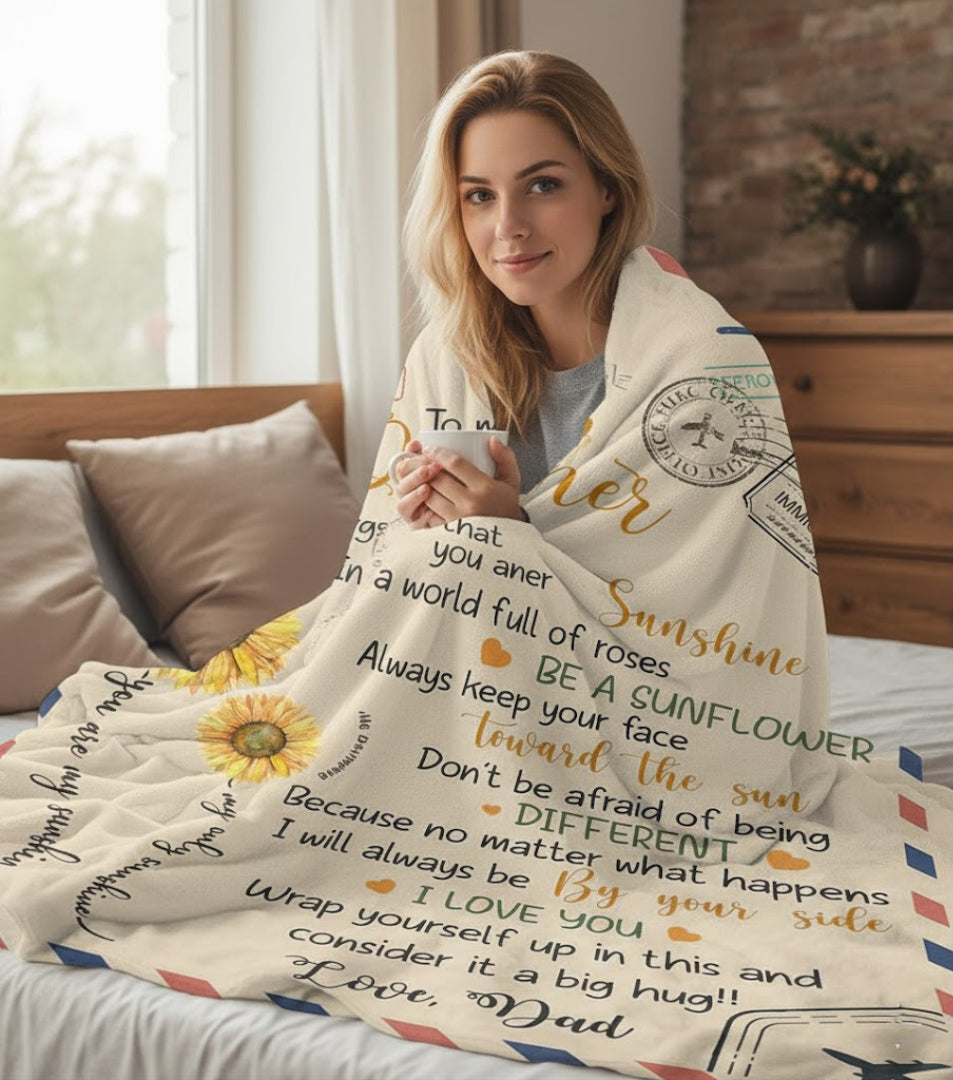 Special Gift For Your Daughter Blanket - From Dad06