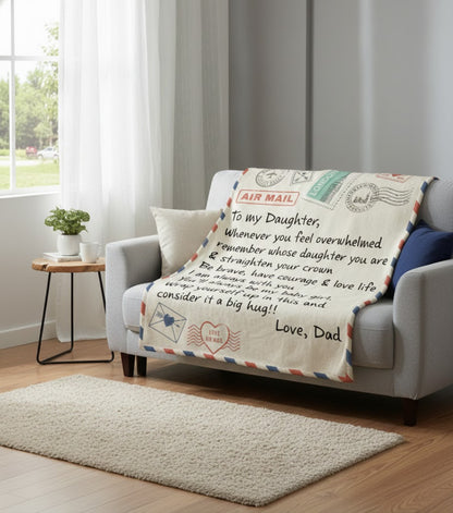 Special Gift For Your Daughter Blanket - From Dad07