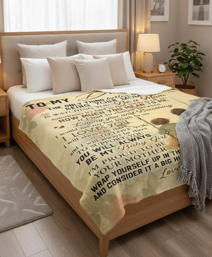 Special Gift For Your Daughter Blanket - From Mom03