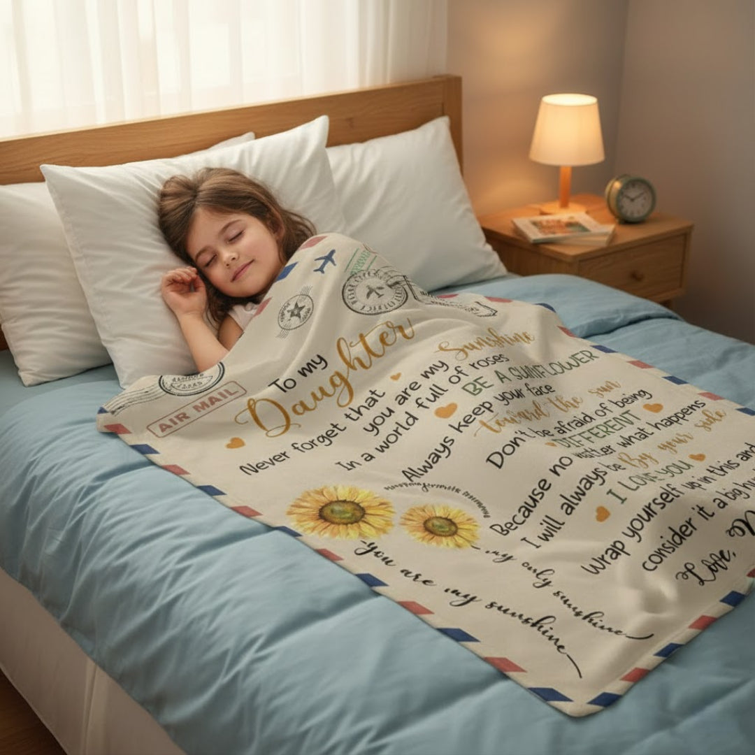 Special Gift For Your Daughter Blanket - From Dad06