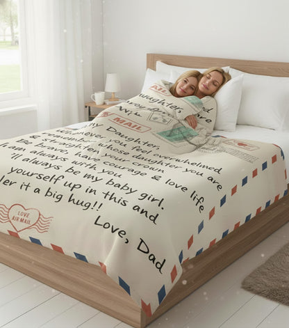 Special Gift For Your Daughter Blanket - From Dad07