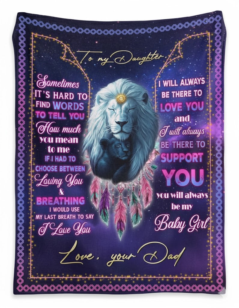 Special Gift For Your Daughter Blanket - From Dad08